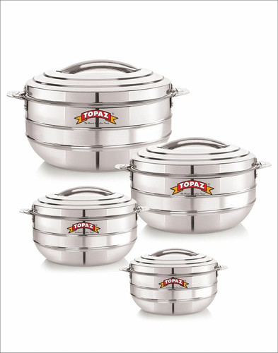 4pc stainless steel hot cold - stainless,