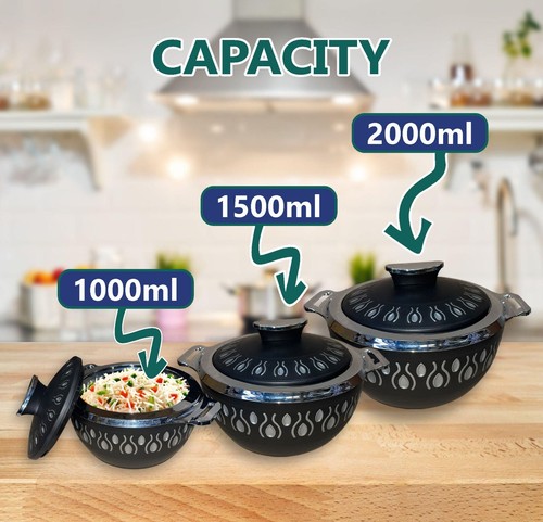 3pc black insulated - black,