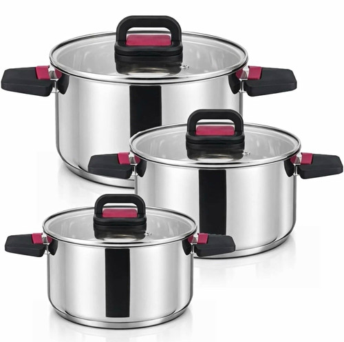 Stainless steel stock - pot, set